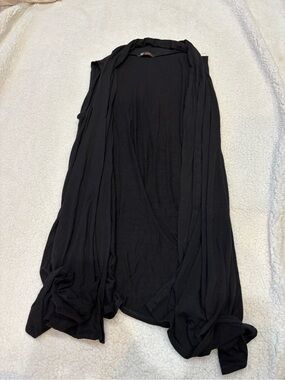 Black Vest Cardigan Large